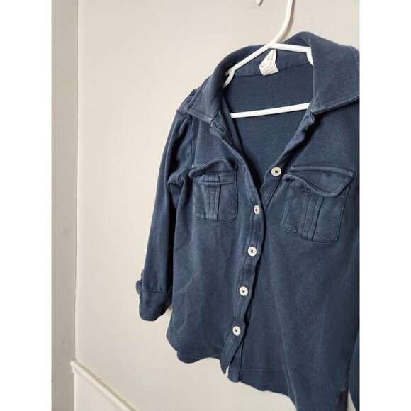 KATE QUINN Navy Button Down - Picture 2 of 3
